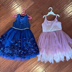 Blue and Pink Girls' Dresses